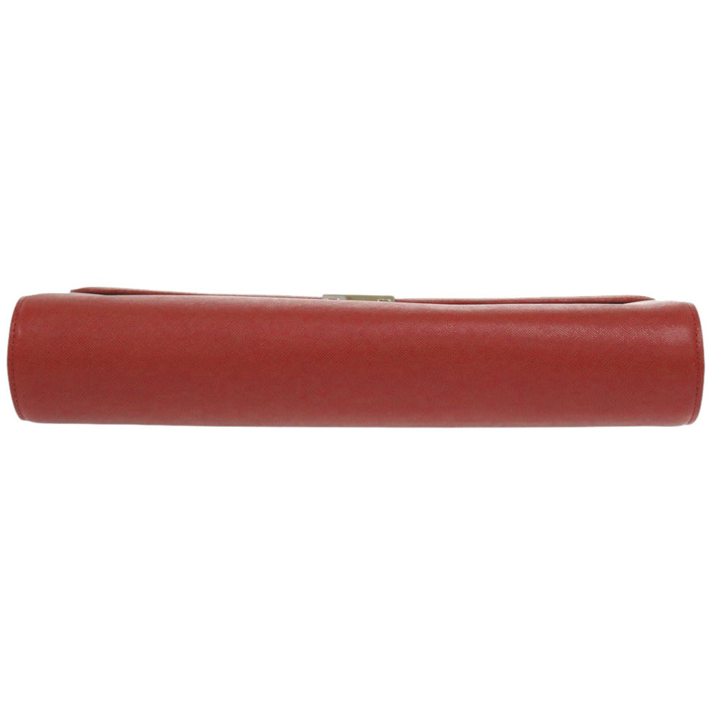 Burberry Business Bag Leather Red Travel Bag