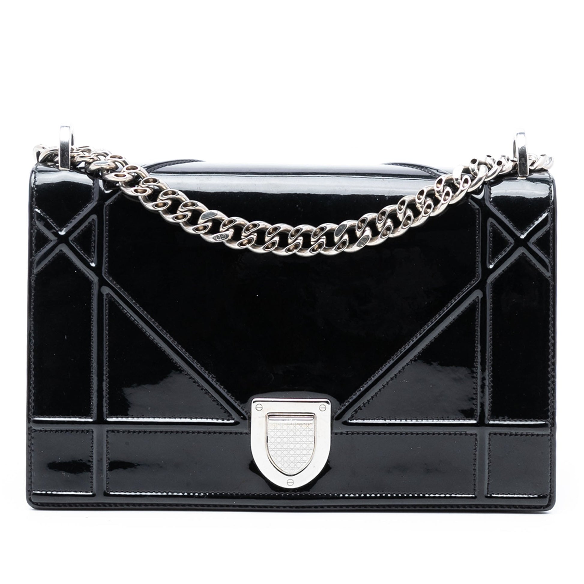 Dior Handbag ama Crossbody Bag Patent Black Medium