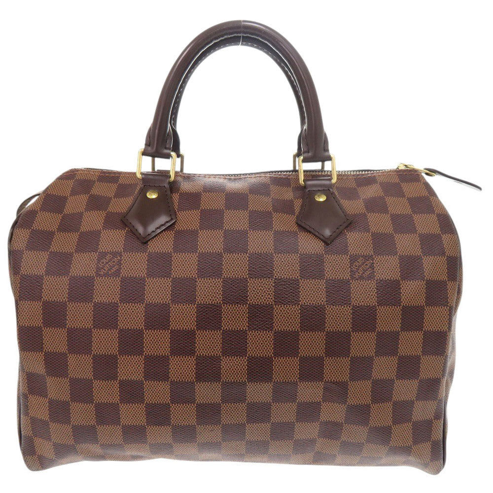 Louis Vuitton N41364 Damier Ebene Speedy Canvas Brown Handbag