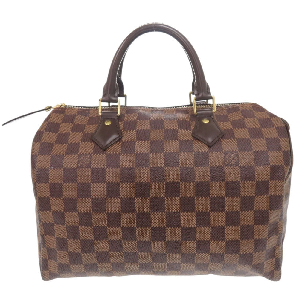 Louis Vuitton N41364 Damier Ebene Speedy Canvas Brown Handbag