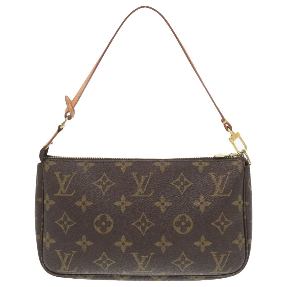 Louis Vuitton Pouch M51980 Pochette Accessoires Monogram Canvas Brown Clutch Bag 4