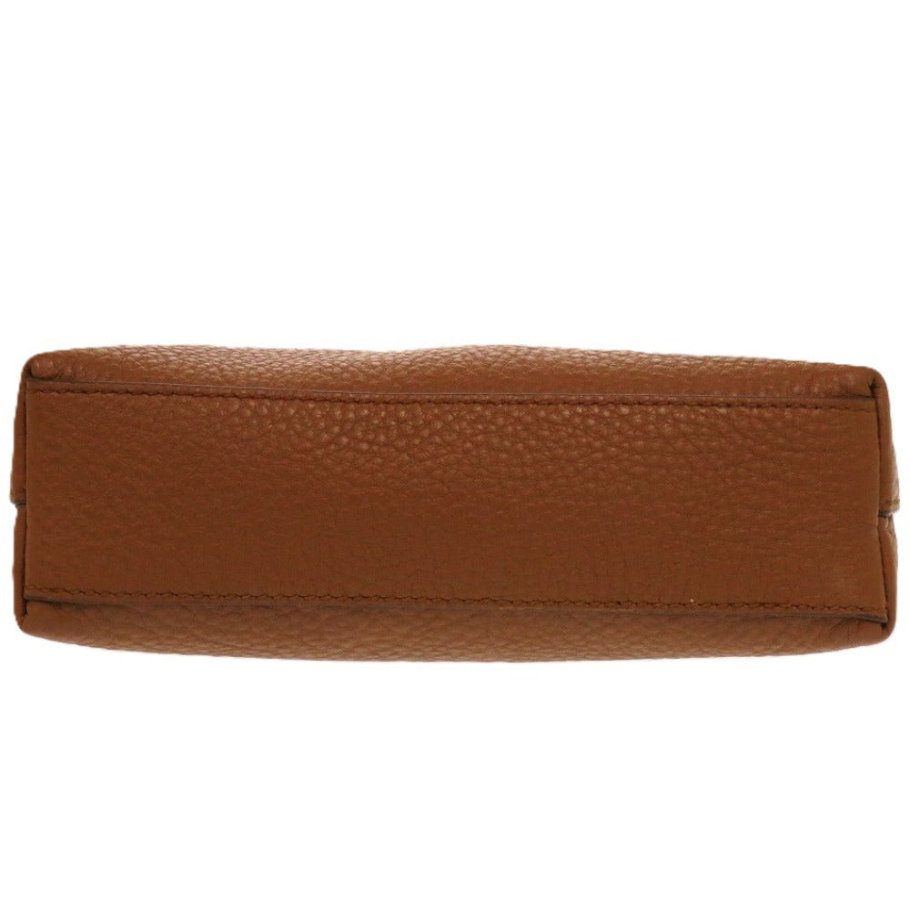 Pouch Handbag Leather Brown Travel Bag
