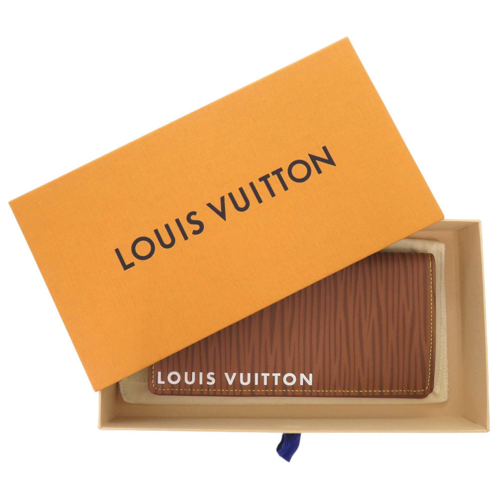 Louis Vuitton Long Purse M82631 Epi Leather Brown Wallet Case 7H0619Le5K22