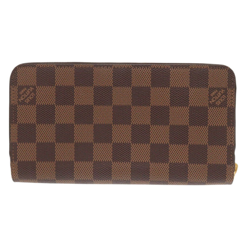 Louis Vuitton Long Purse N41661 Damier Canvas Brown Wallet Case