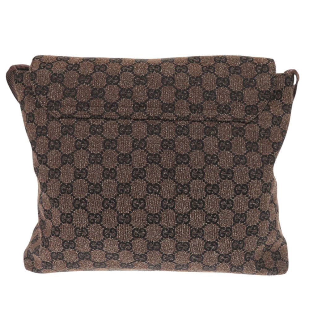 Gucci GG Dark GG Canvas Brown Shoulder Bag