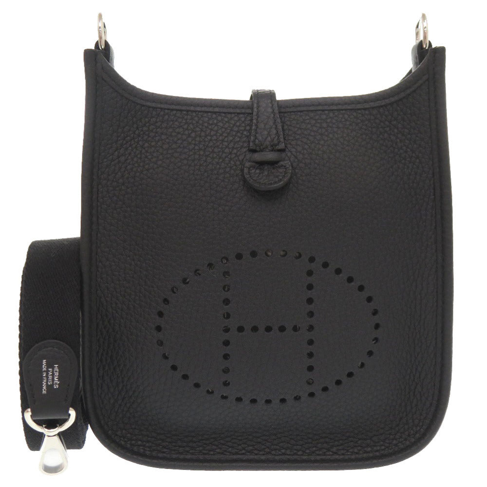 Hermes Shoulder Bag Taurillon Clemence Evelyn Tpm Amazone Black