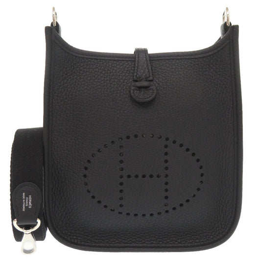 Hermes Shoulder Bag Taurillon Clemence Evelyn Tpm Amazone Black