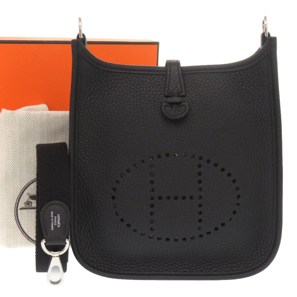 Hermes Shoulder Bag Taurillon Clemence Evelyn Tpm Amazone Black