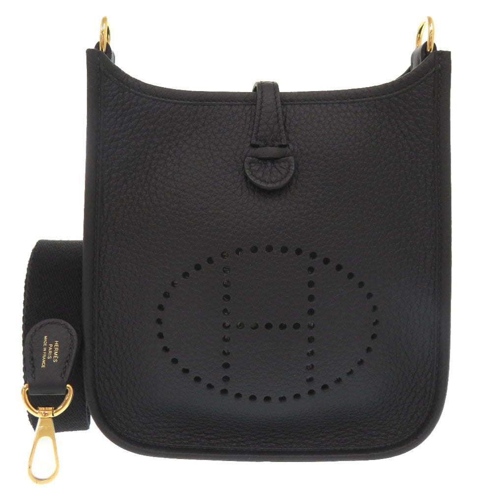 Hermes Shoulder Bag Taurillon Clemence Evelyn Tpm Amazone Black 7H1730Eag6Z
