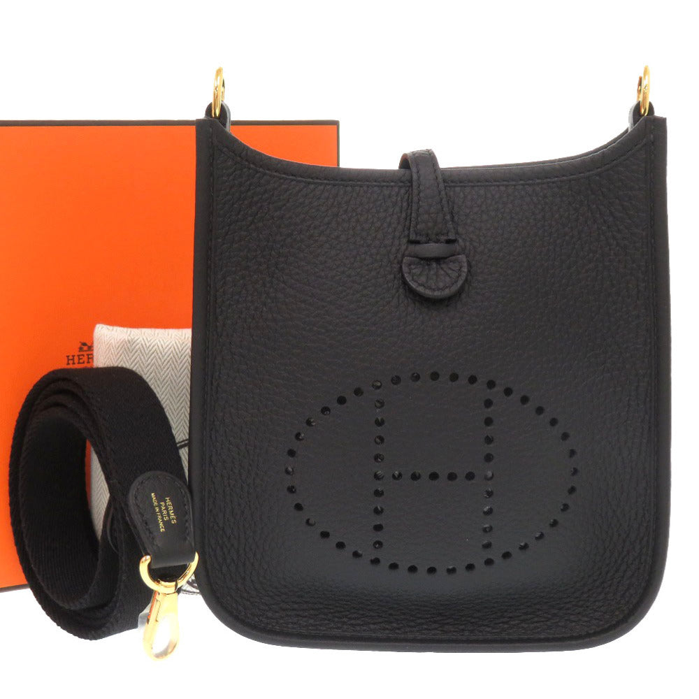 Hermes Shoulder Bag Taurillon Clemence Evelyn Tpm Amazone Black 7H1730Eag6Z