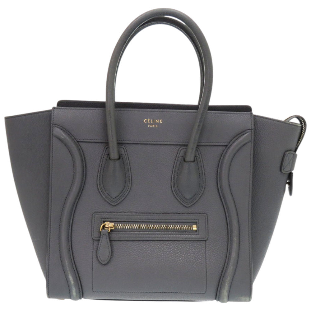 S Cu Gray Luggage Micro Shopper Leather Travel Bag