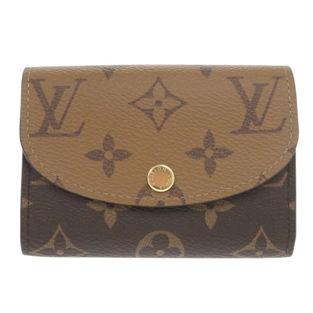 Louis Vuitton Coin M82333 reverse Portomone Rosary Monogram Canvas Brown Handbag