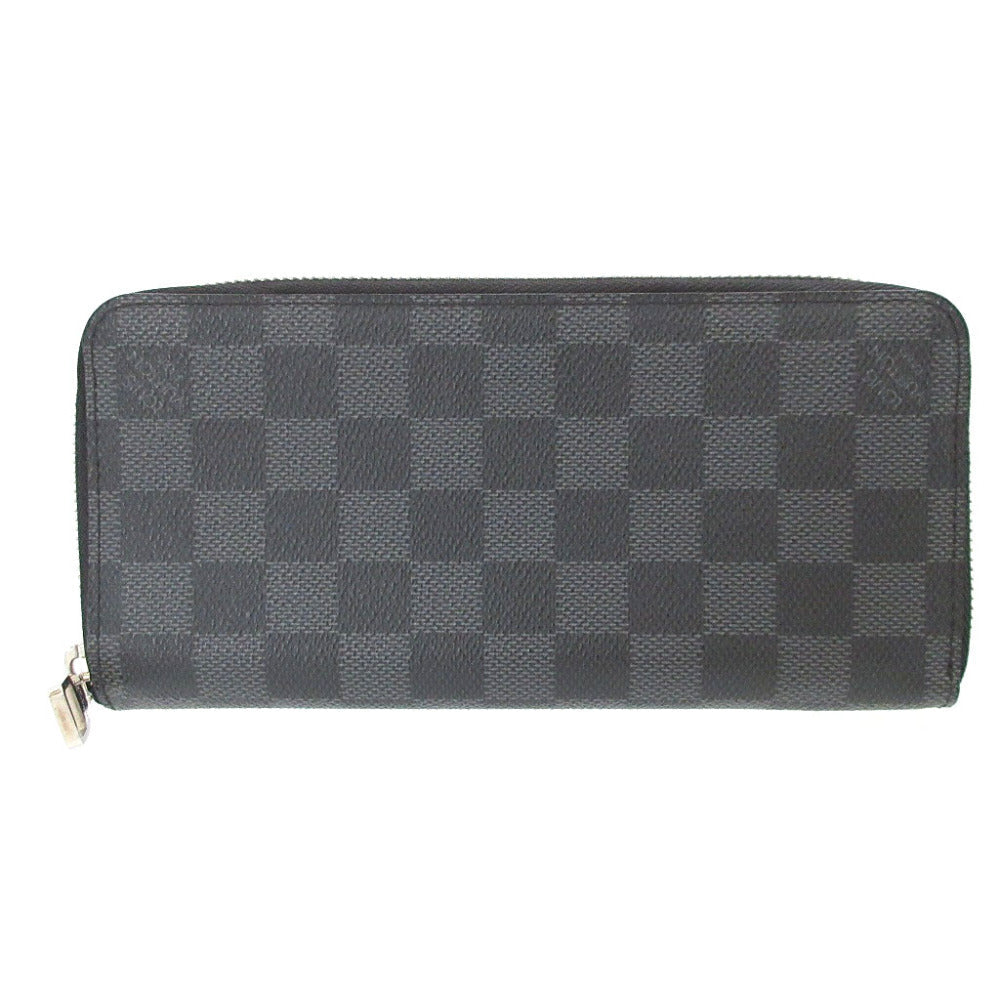 Louis Vuitton Long Purse N63095 Damier Grafitto Canvas Gray Wallet Case