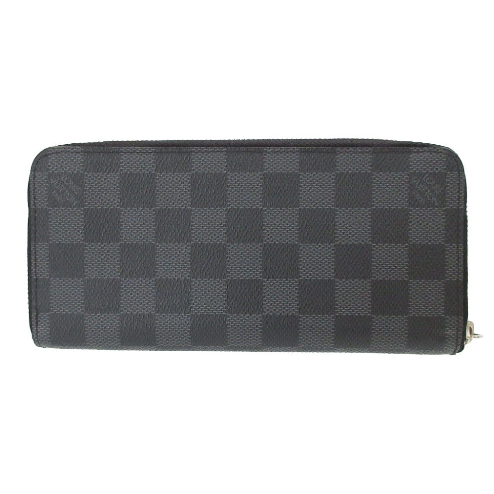 Louis Vuitton Long Purse N63095 Damier Grafitto Canvas Gray Wallet Case