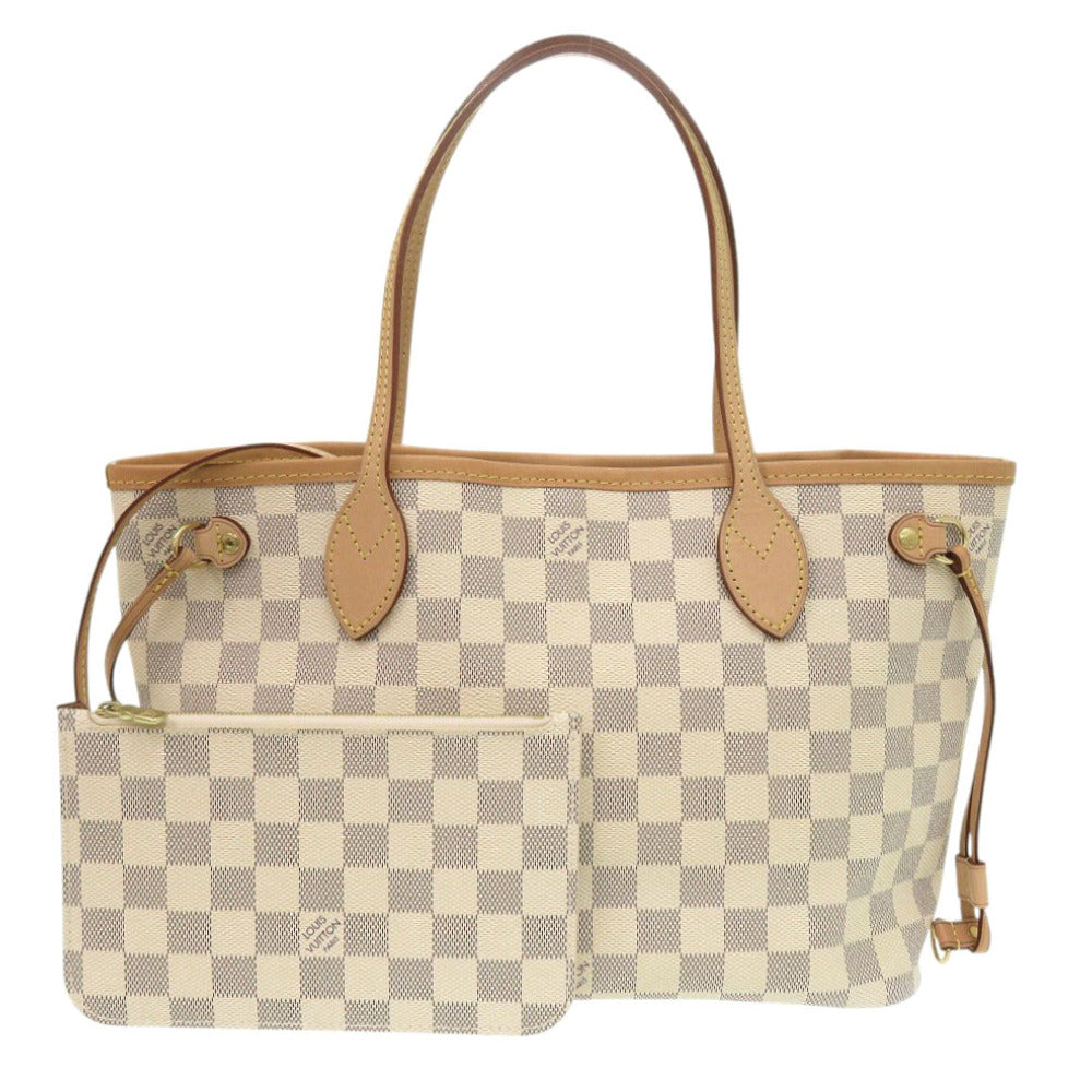 Louis Vuitton N41362 Damier Azur Damier Azur Canvas White Tote Bag