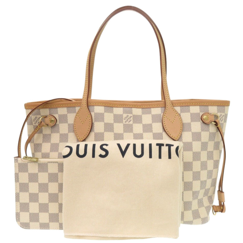 Louis Vuitton N41362 Damier Azur Damier Azur Canvas White Tote Bag