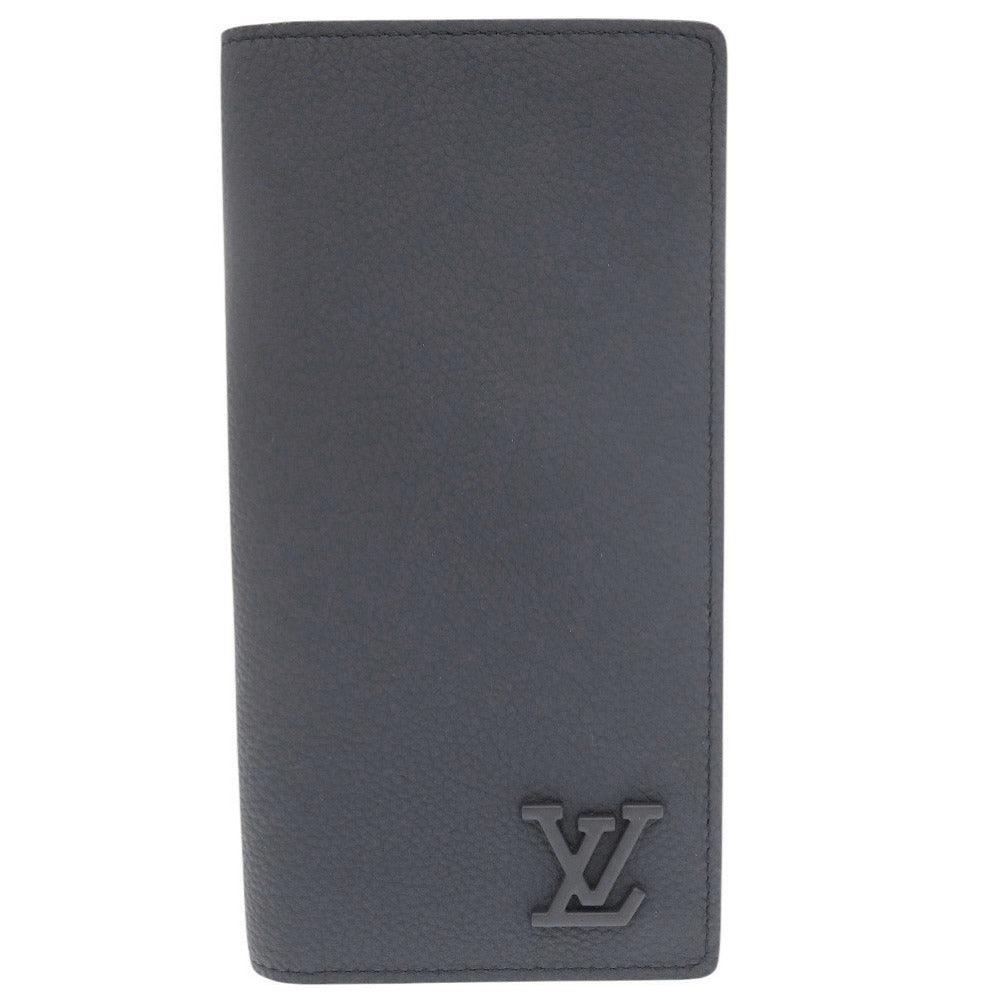 Louis Vuitton Long Purse M81810 Marine Aerogram Leather Wallet Case