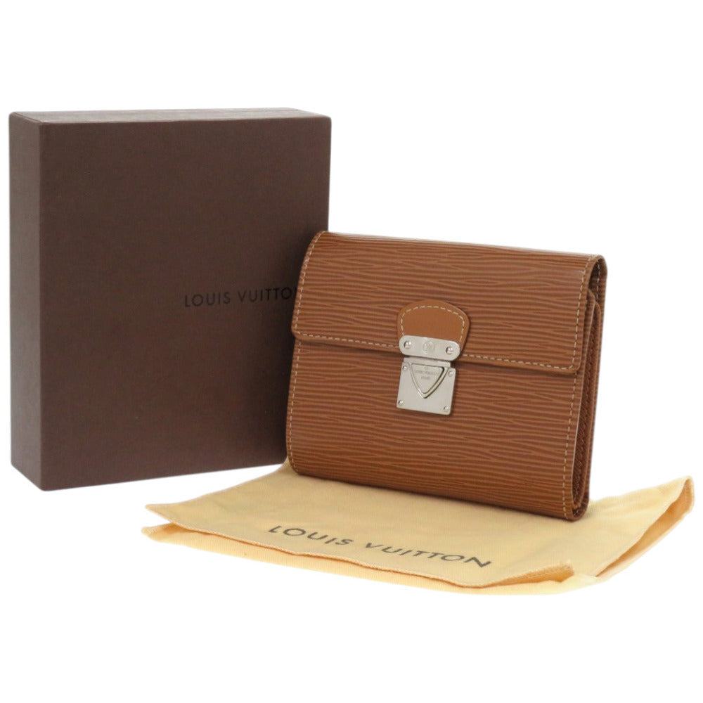 Louis Vuitton Long Purse M5801I Epi Camel Leather Wallet Case