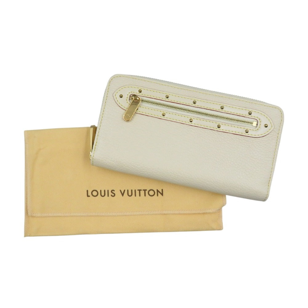 Louis Vuitton Long Purse M93026 Bron Suhari Leather White Wallet Case