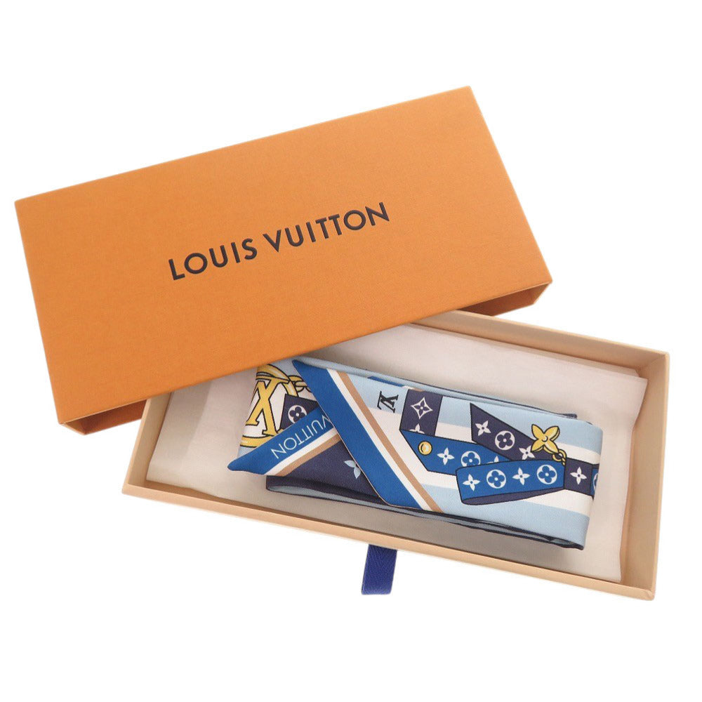 Louis Vuitton scarf M96174 silk Bandeau BB Blue