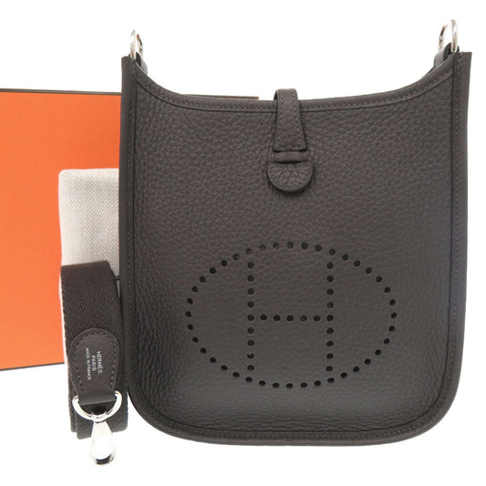 Hermes Shoulder Bag Taurillon Clemence Dark Bronze Evelyn Tpm