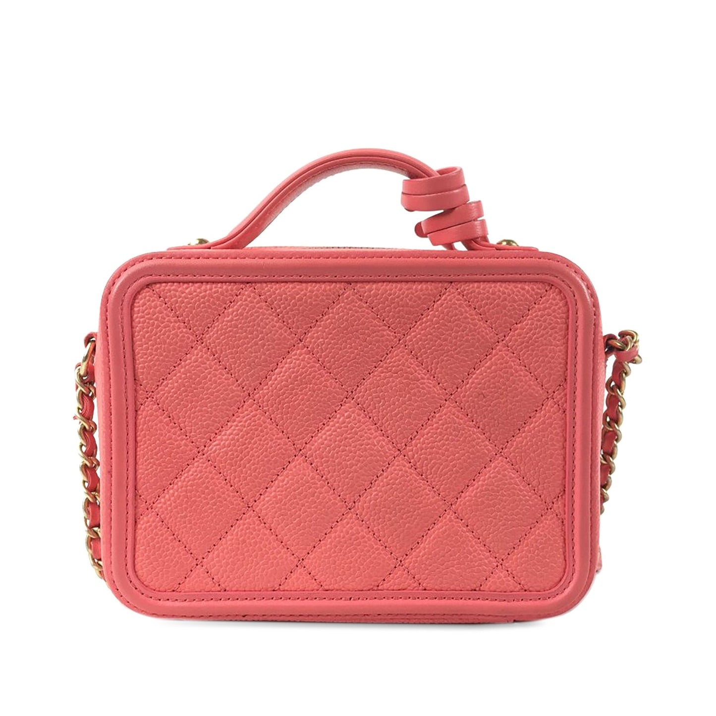 CHANEL Small Caviar CC Filigree Vanity Bag