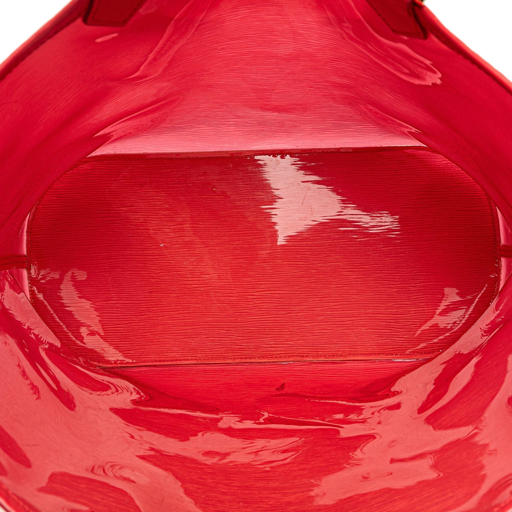 Red Louis Vuitton Epi Plage Lagoon Bay GM Tote Bag