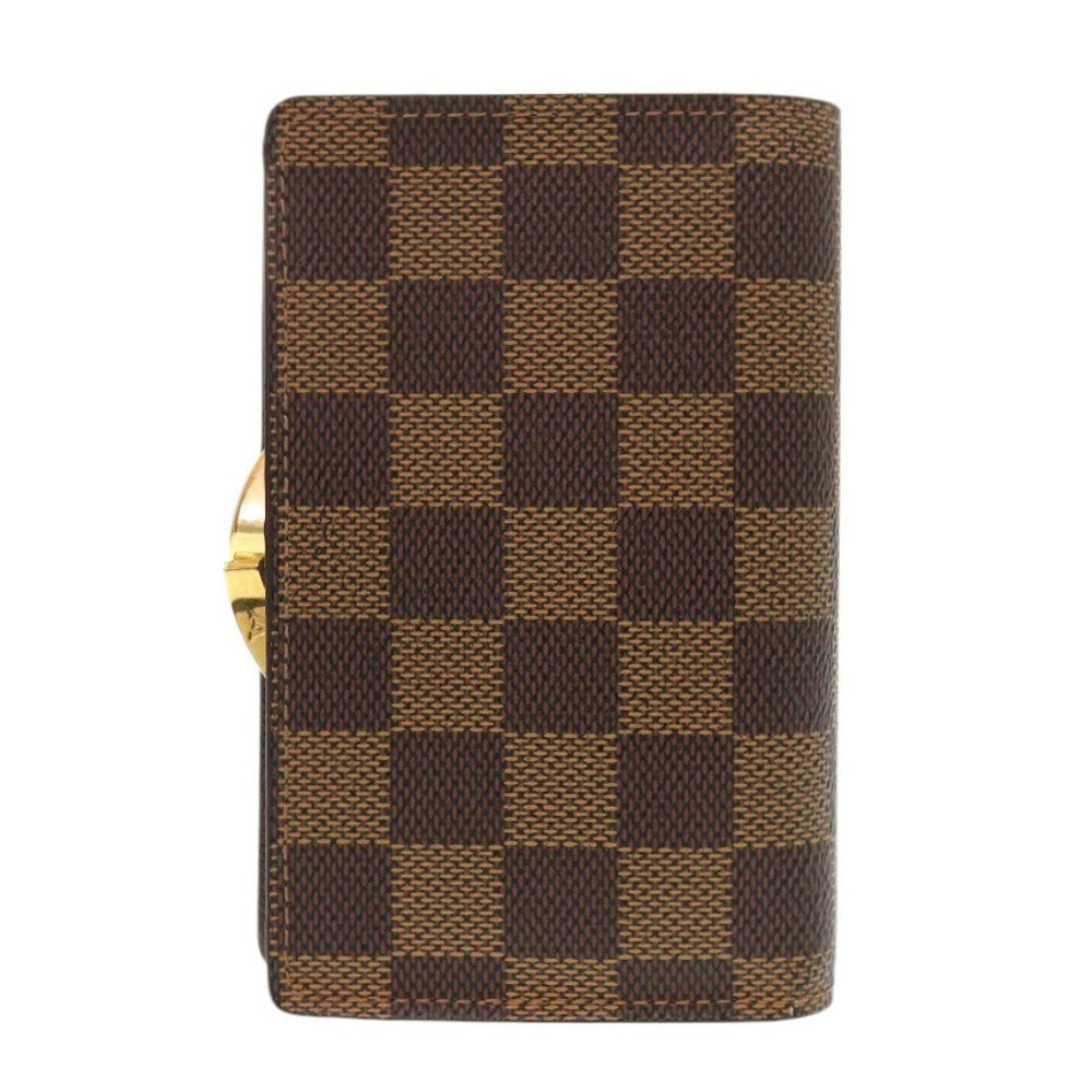 Louis Vuitton Bifold N61664 Damier Ebene Damier Canvas Wallet Case