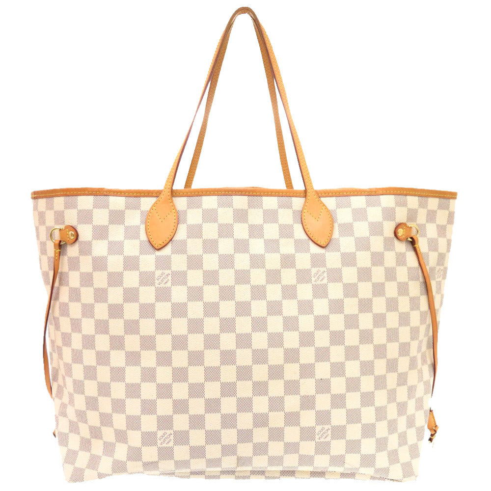 Louis Vuitton N41360 Damier Azur Damier Azur Canvas White Neverfull Tote Bag