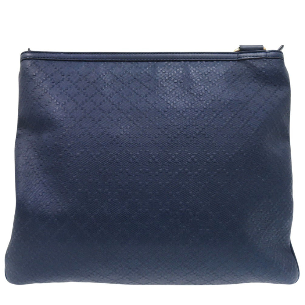 Gucci Diamante Pattern A4 Storage Diamante Leather Navy Crossbody Bag