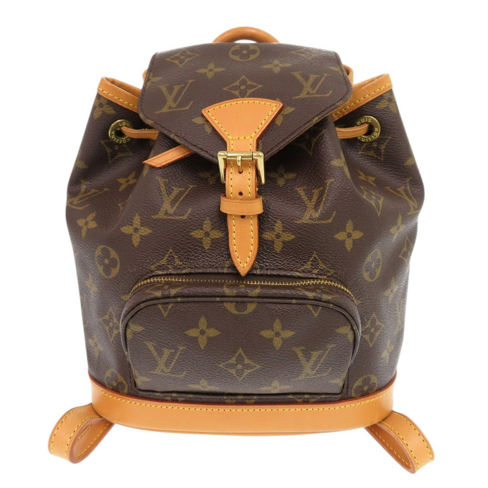 Louis Vuitton Backpack M51137 Montsouris Monogram Canvas Brown Mini 7X0343Is6M28