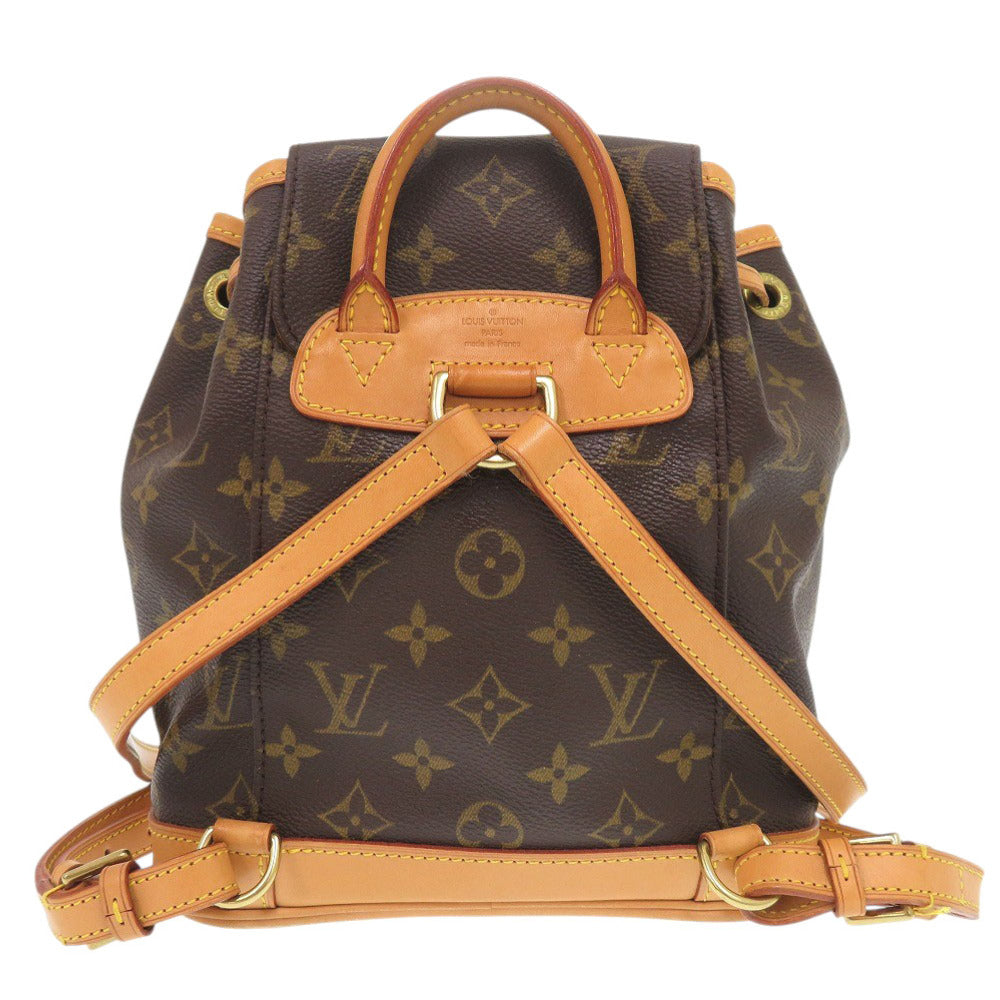 Louis Vuitton Backpack M51137 Montsouris Monogram Canvas Brown Mini 7X0343Is6M28