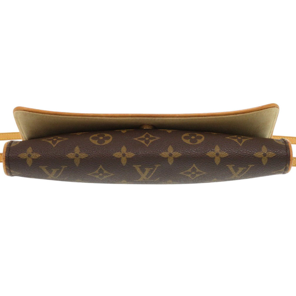 Louis Vuitton M51852 Pochette Twin GM Monogram Canvas Brown Shoulder Bag 7X0382Ap5K21