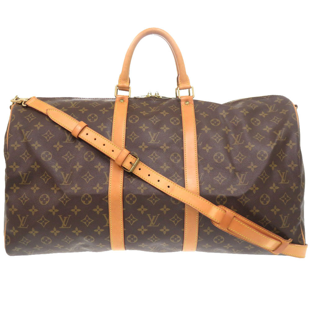 Louis Vuitton Boston Duffel M41414 Keepall bandouliere55 Monogram Canvas Brown Travel Bag 7X0400Ize6A4