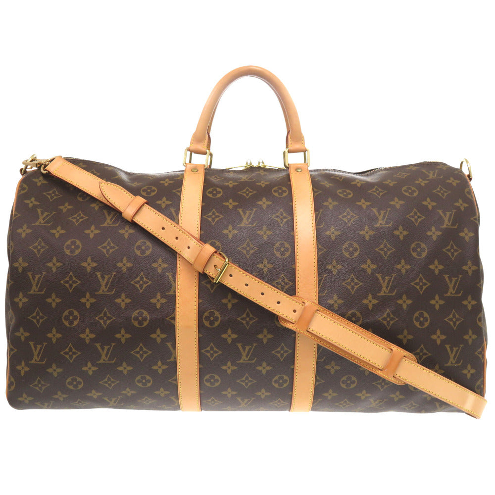 Louis Vuitton Boston Duffel M41414 Keepall bandouliere55 Monogram Canvas Brown Travel Bag 7X0650Ies6A9