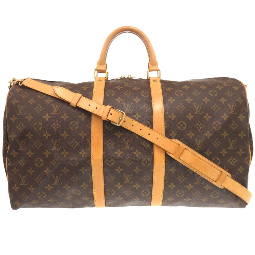 Louis Vuitton Boston Duffel M41414 Keepall bandouliere55 Monogram Canvas Brown Travel Bag 7X0651Iib6A9