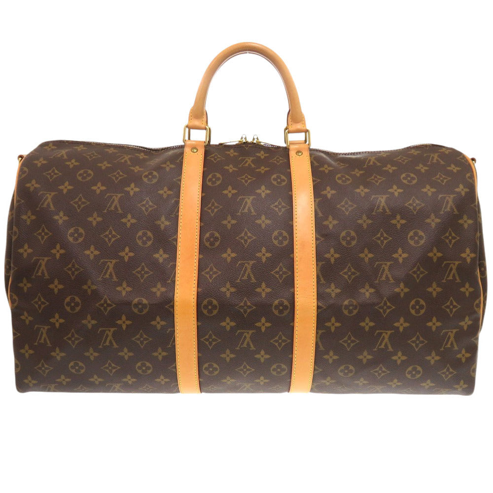 Louis Vuitton Boston Duffel M41414 Keepall bandouliere55 Monogram Canvas Brown Travel Bag 7X0651Iib6A9