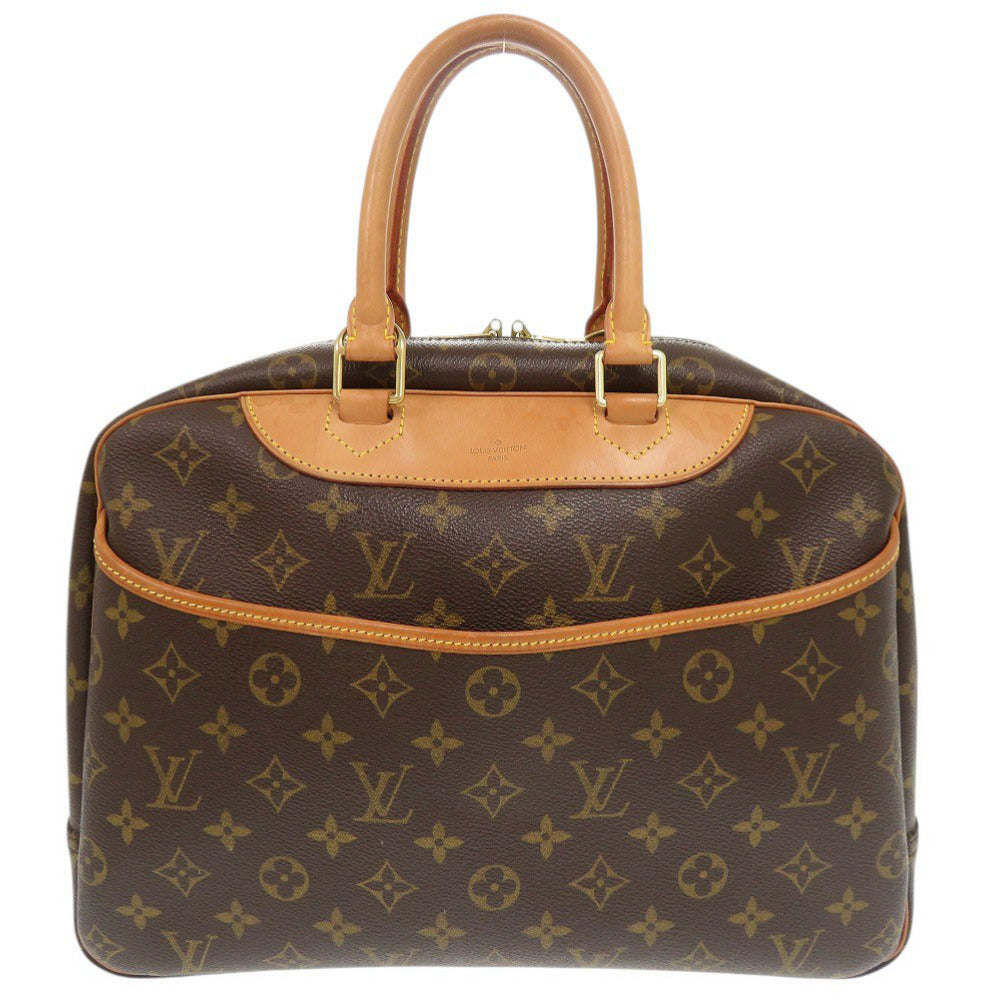 Louis Vuitton M47270 Deauville Monogram Canvas Brown Handbag 7X0656Se5M29