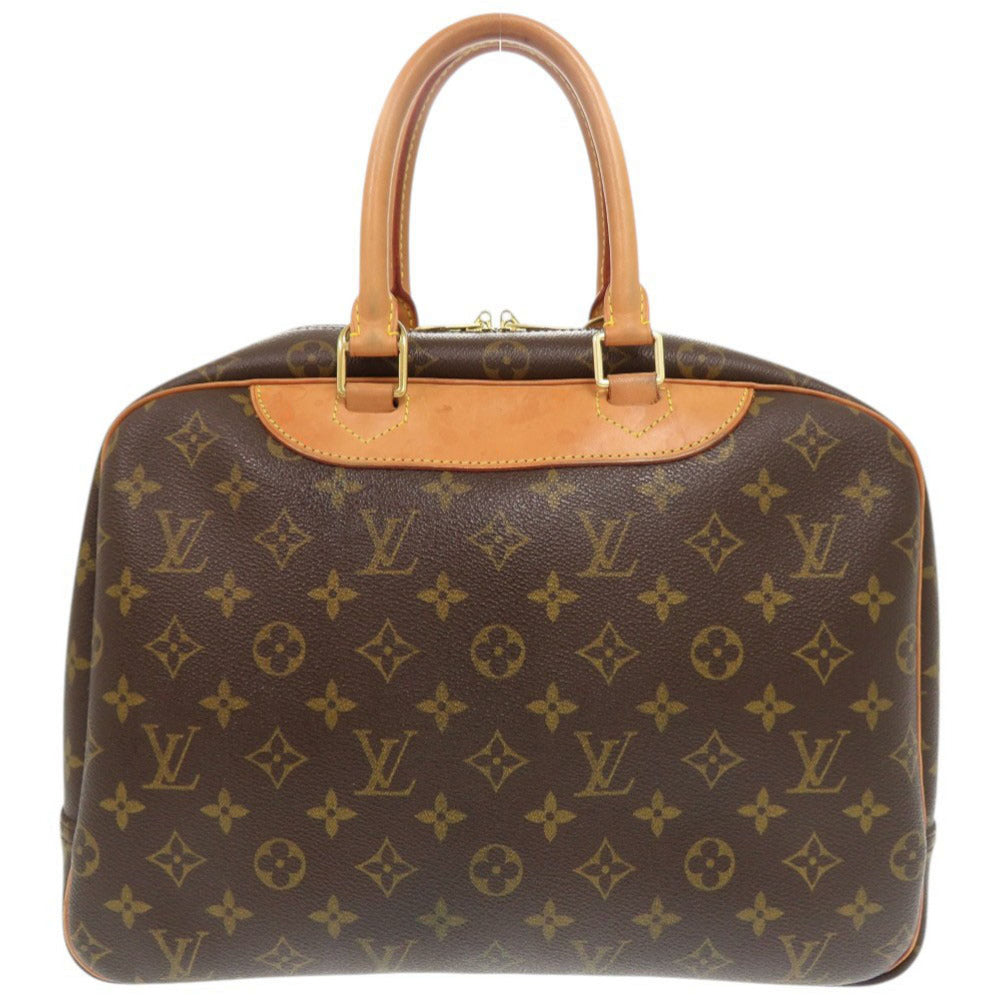 Louis Vuitton M47270 Deauville Monogram Canvas Brown Handbag 7X0656Se5M29