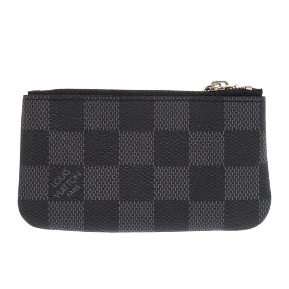 Louis Vuitton Coin N60155 Damier Grafitto Damier Canvas Black Clutch Bag 7X0980Ee5R15