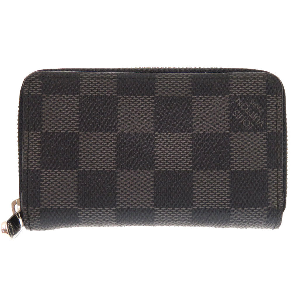 Louis Vuitton Coin N630 Damier Grafitto Damier Canvas Gray Handbag