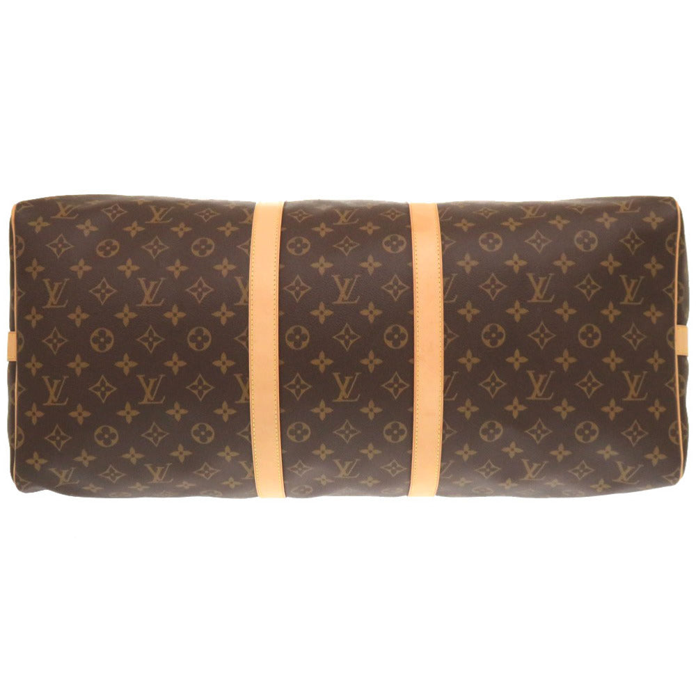 Louis Vuitton Boston Duffel M41414 New Keepall Monogram Canvas Brown Travel Bag