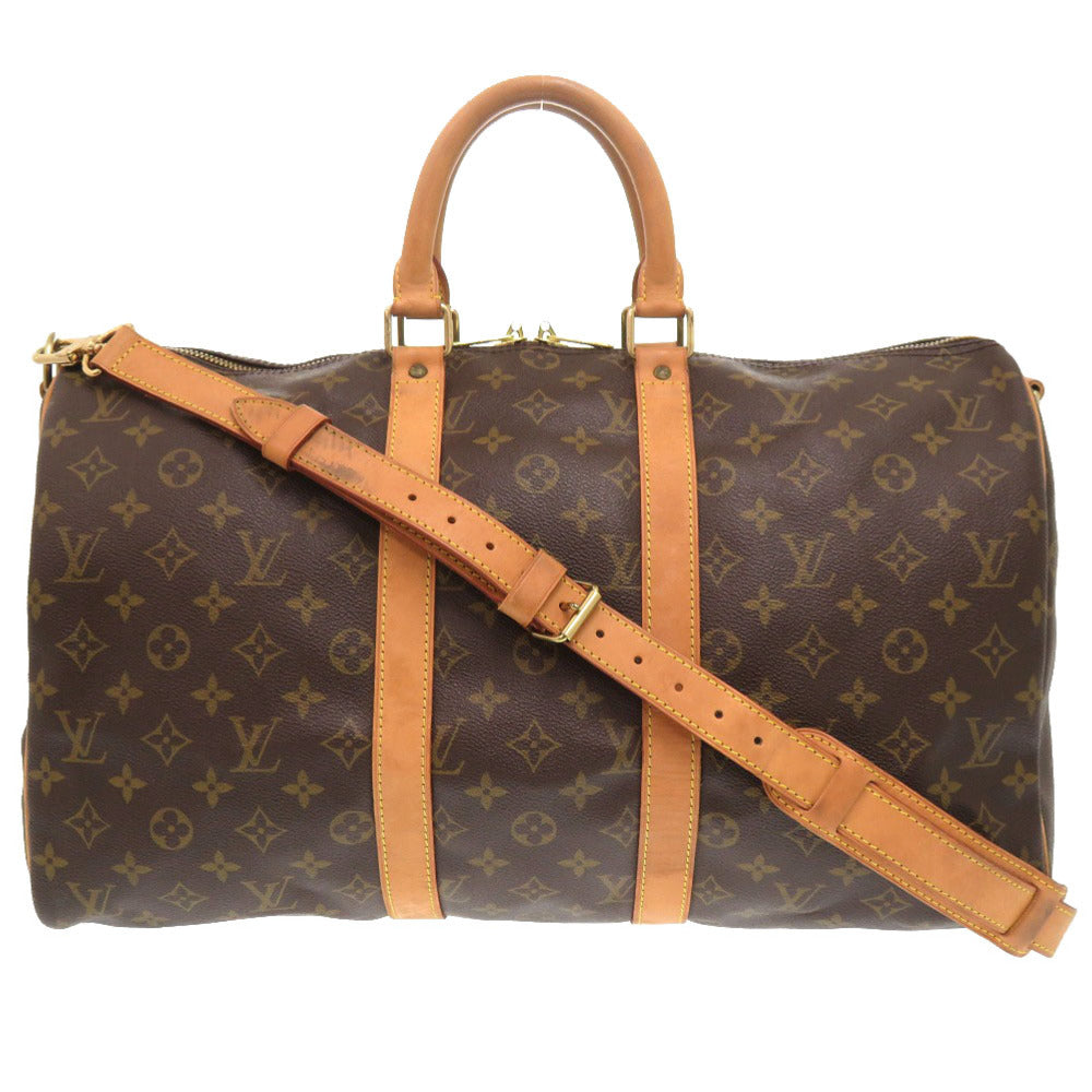 Louis Vuitton Boston Duffel M41418 Keepall bandouliere45 Monogram Canvas Brown Travel Bag 7X1261Bis5A15