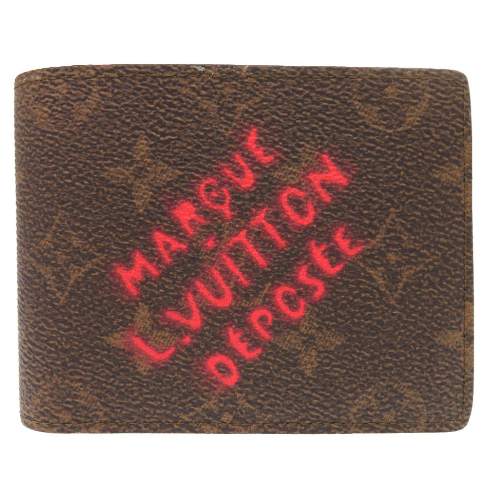 Louis Vuitton Bifold M11716 Portefeuille Multripru Monogram Canvas Brown Wallet Case