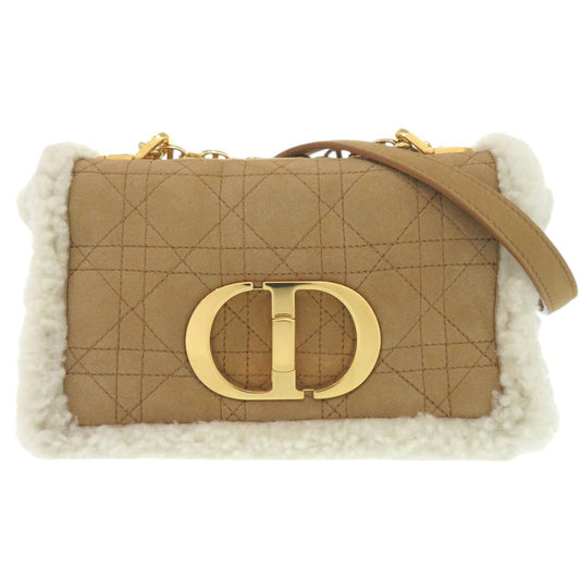 Dior Christian Shoulder Bag Sheepskin Camel Crossbody Chainshoulder Crossbody Bag