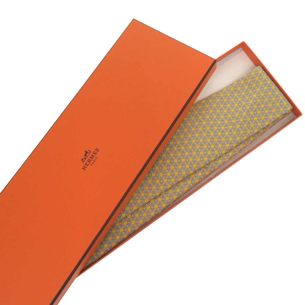 Tie Silk Yellow All Over H Chene Logo Travel Bag