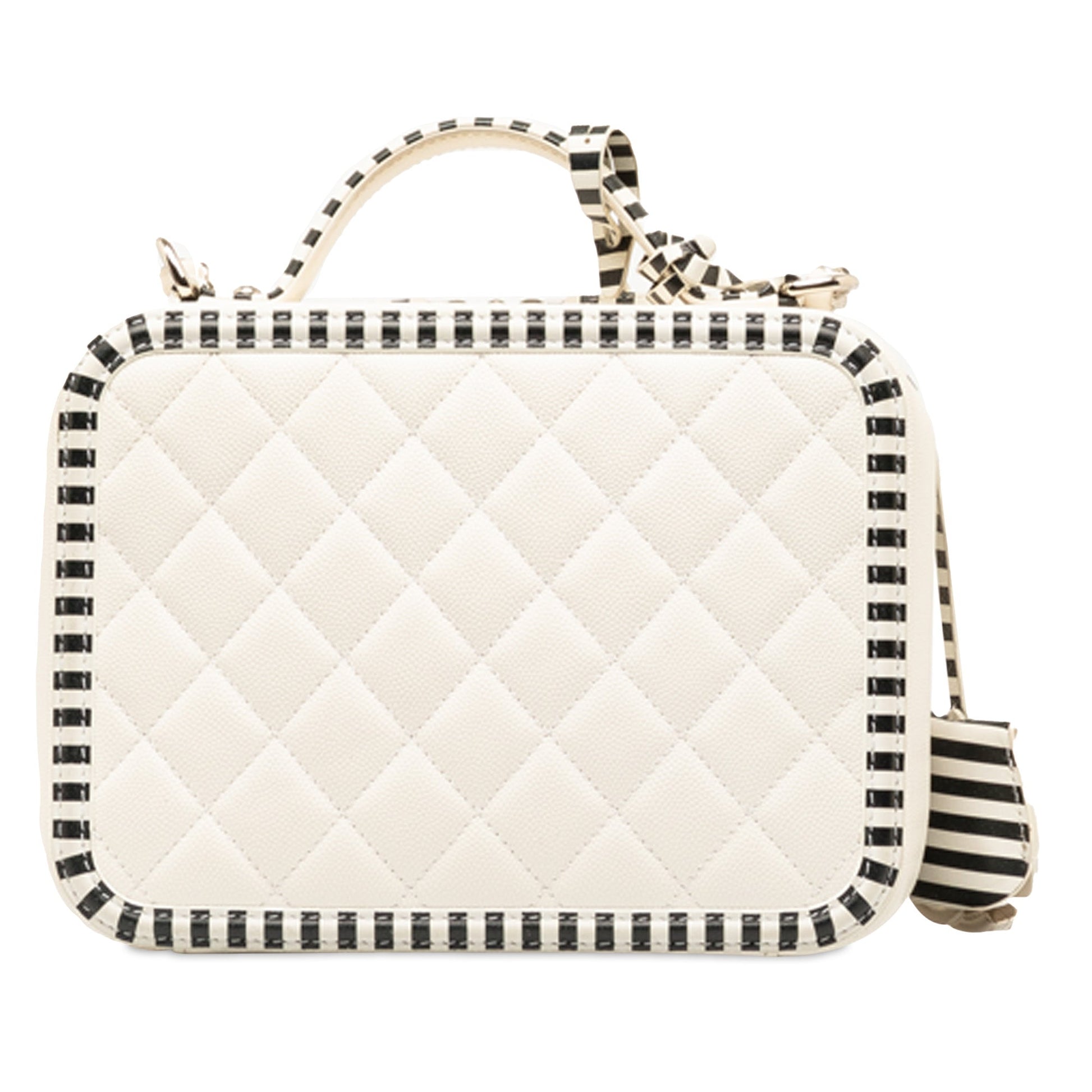 CHANEL Medium Caviar CC Filigree Vanity Case Satchel