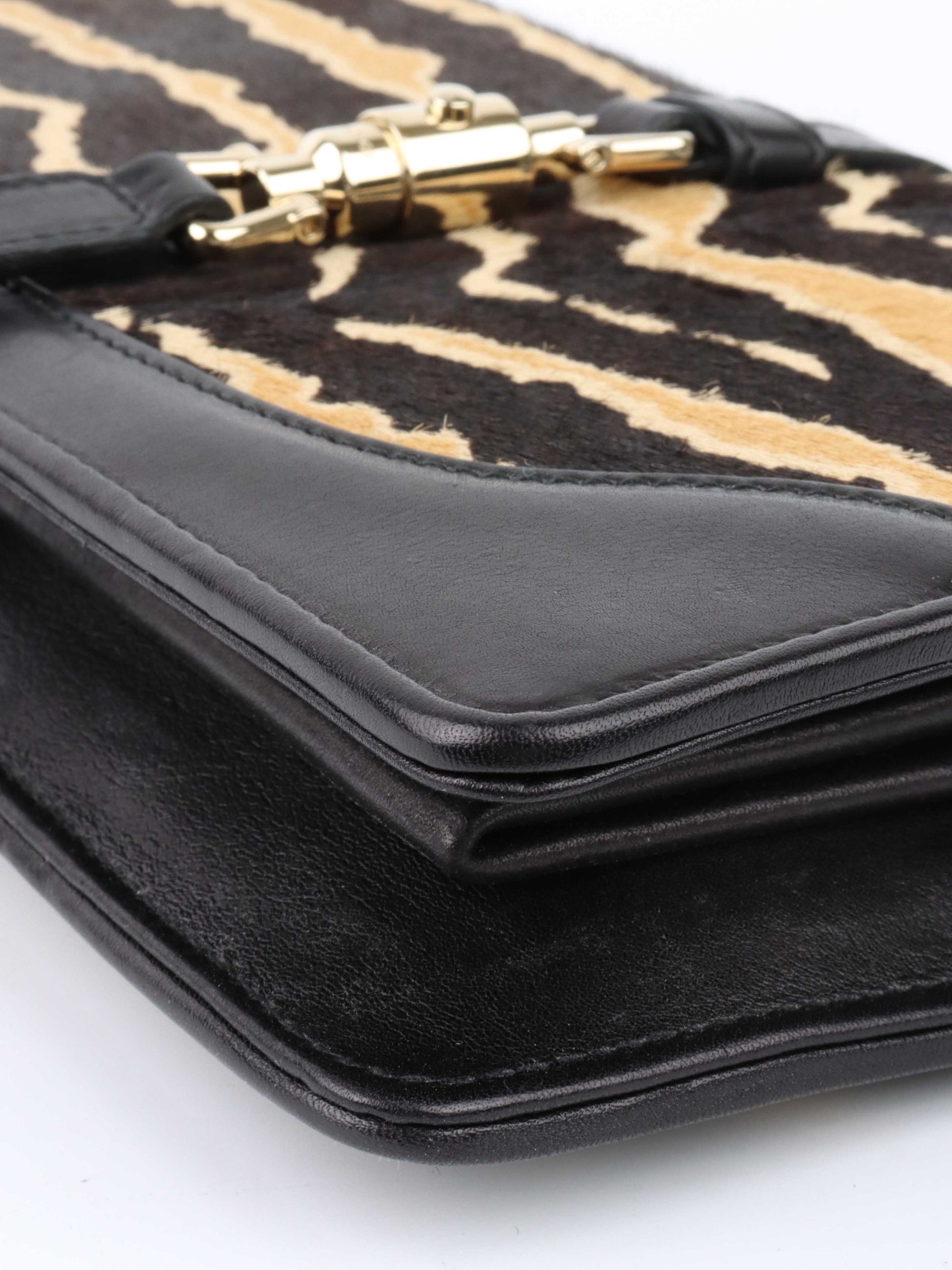 Gucci Pony Hair Jackie Wallet on Chain.