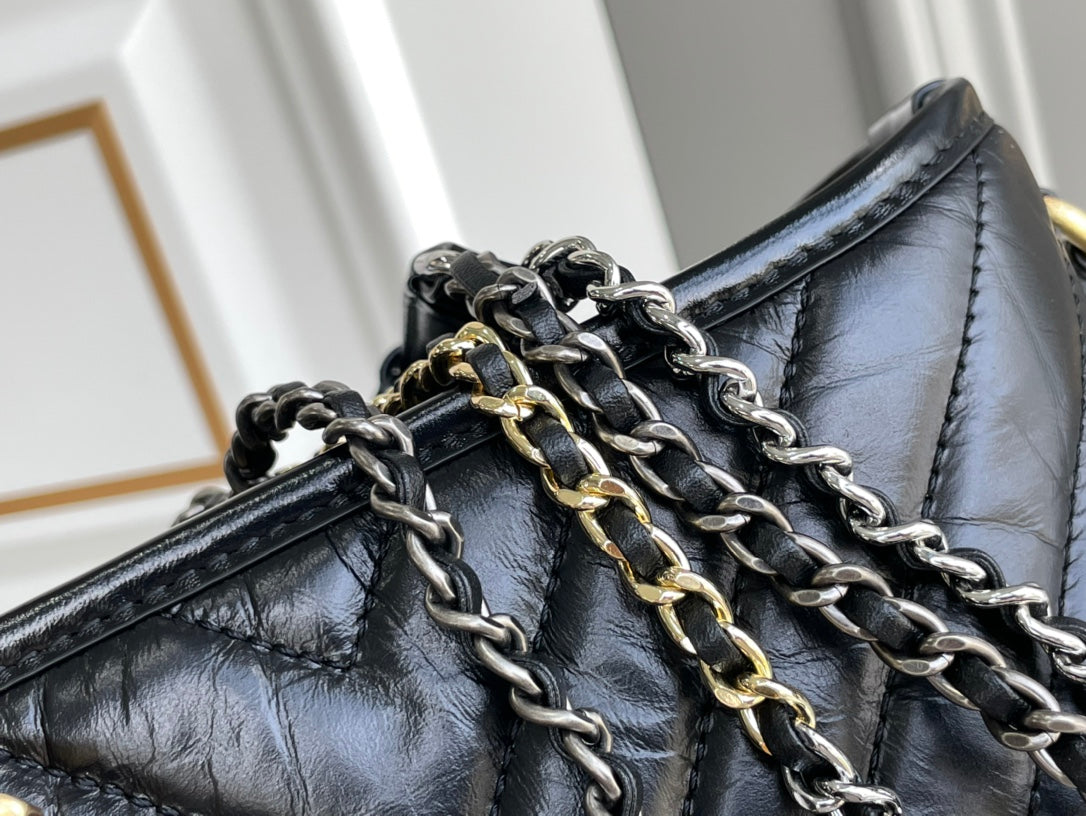 CHL CO-CO Gabrielle 7.8in 20cm Black Shoulder Bag
