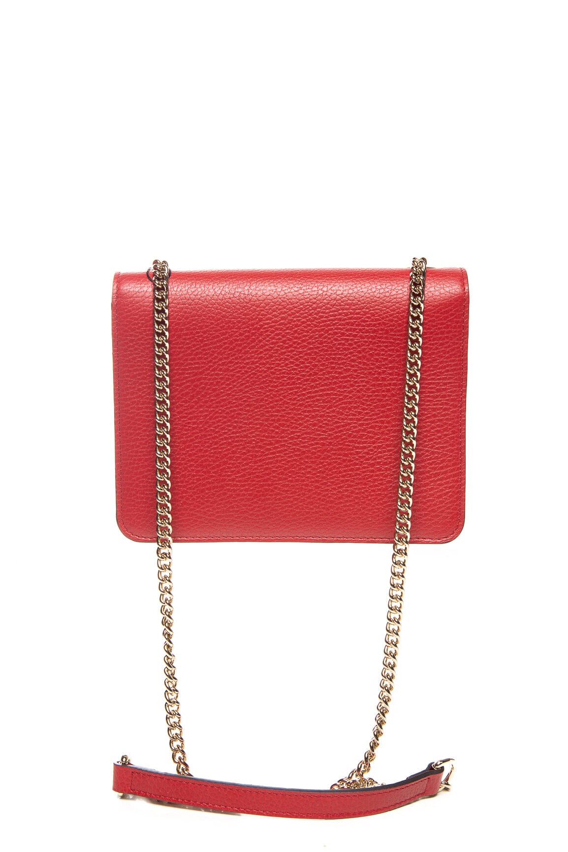 Gucci Red Leather Interlocking G Dollar Small Cross-Body